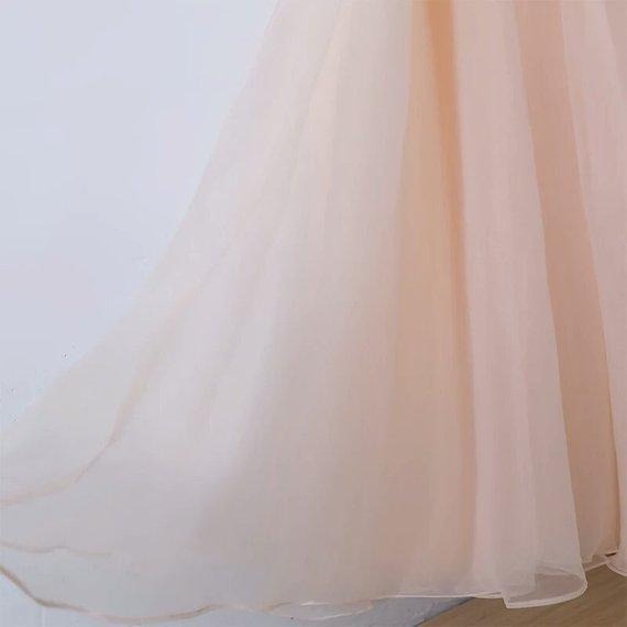Spaghetti Straps V Neck Tulle With Appliques Prom Dresses Long Cheap Formal Dress BD22058