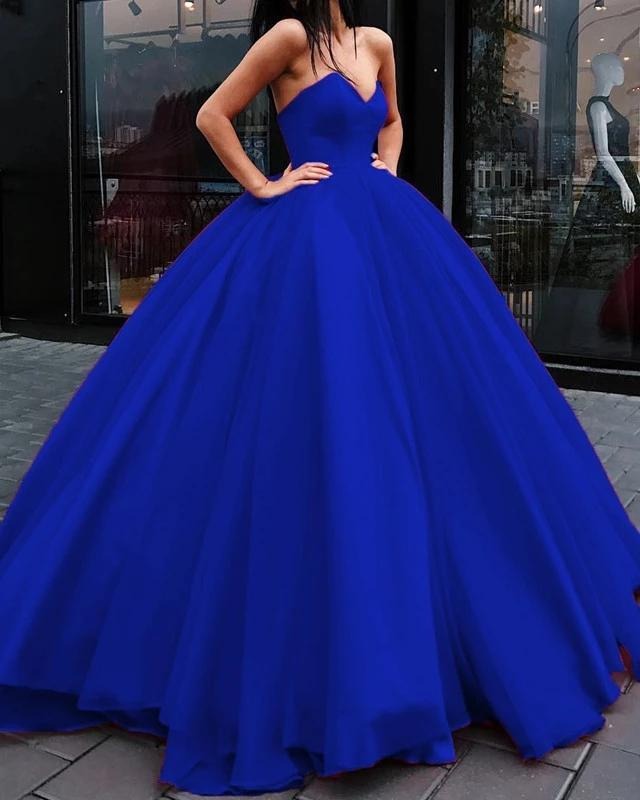 Ball Gown Red Strapless Sweetheart Long Prom Dresses Quinceanera Dresses ,BD22032