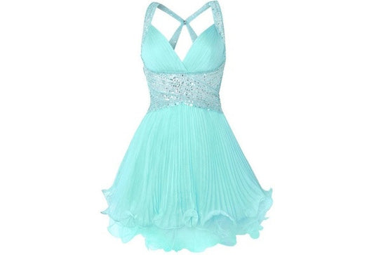 Homecoming dress,short prom Dress,mint Prom Dresses,Party dress for girls,evening dress,BD363