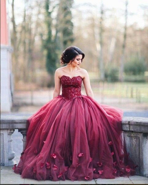 burgundy prom dress,strapless Prom Dress,A-line prom dress,gorgeous prom dress,ball gown,BD1350