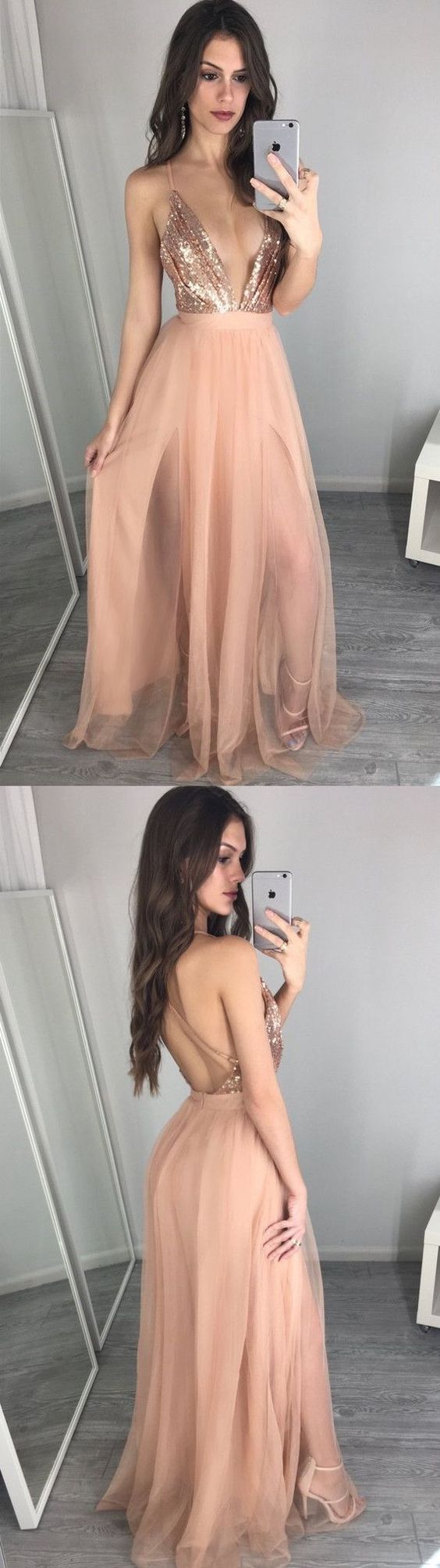 sexy prom dress, long prom dress,sexy evening dress with slit, prom dresses,PD45423