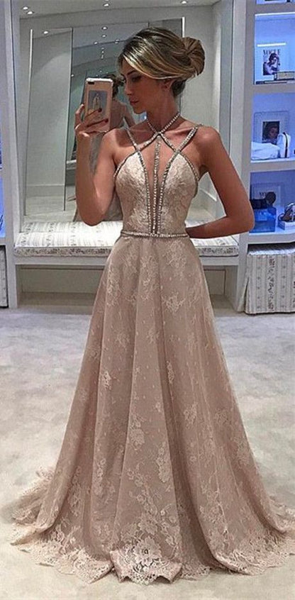 Sexy Prom Dress,Lace Prom Dresses,Long Evening Dress,Formal Dresses,PD45467