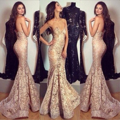 mermaid prom dress,long Prom Dress,lace prom dress,sweetheart prom dress,evening dress,BD1366