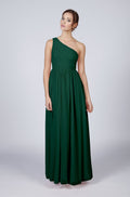 Forest Green One Shoulder Long Prom Dress BD98013