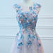 Long Pink&amp;Blue Butterfly Evening Dress Floral Tulle Dress Women Formal Party Gown  BD98015