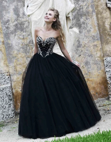 Beaded Ball Gown Evening Prom Dresses,BH91048