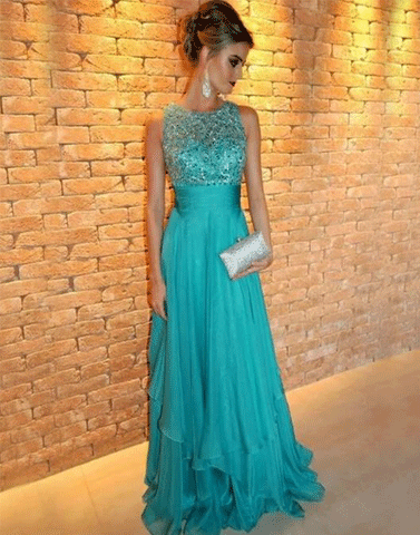 Beading Prom Dress,Sweetheart Prom Dress,Chiffon prom Dress,BH91046