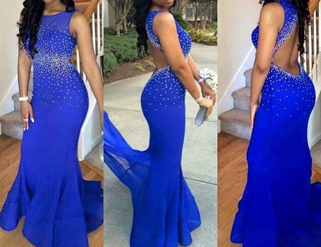 royal blue prom dress,mermaid Prom Dress,long prom dress,backless prom dress,evening dress,BD782