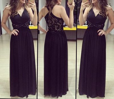 black prom Dress,charming Prom Dress,formal prom dress,long prom dress,BD904