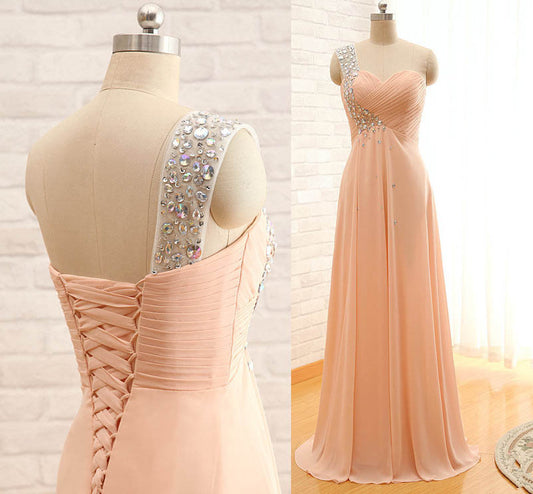 pink prom dress,chiffon Prom Dress,long prom dress,Cheap prom dress,bridesmaid dress,BD778