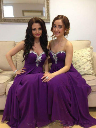 purple bridesmaid dress,long bridesmaid dress,sweetheart bridesmaid dress,charming bridesmaid dresses,BD831