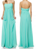 long bridesmaid dress,blue bridesmaid dress,chiffon bridesmaid dress,maternity bridesmaid dresses,BD838