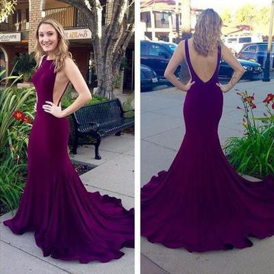 dark purple prom Dress,long Prom Dress,mermaid prom dress,evening dress,Long prom dress,BD1022