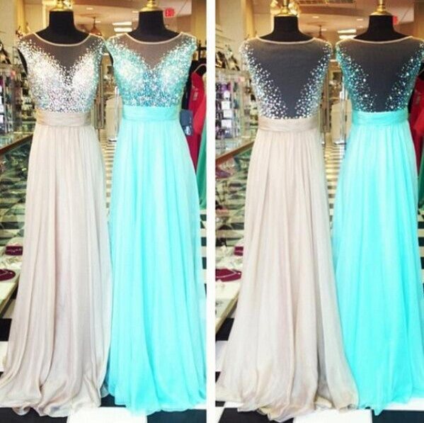 Long Prom Dresses,Charming Prom Dress,Dresses For Prom,See-through Party Dress,BD156