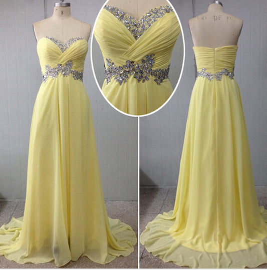 yellow prom Dress,long Prom Dress,charming prom dress,party dress,BD1407