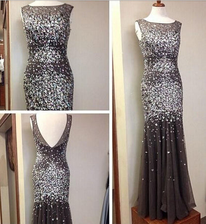 rhinestone prom Dress,charming Prom Dresses,long prom dress,evening dress,BD1656