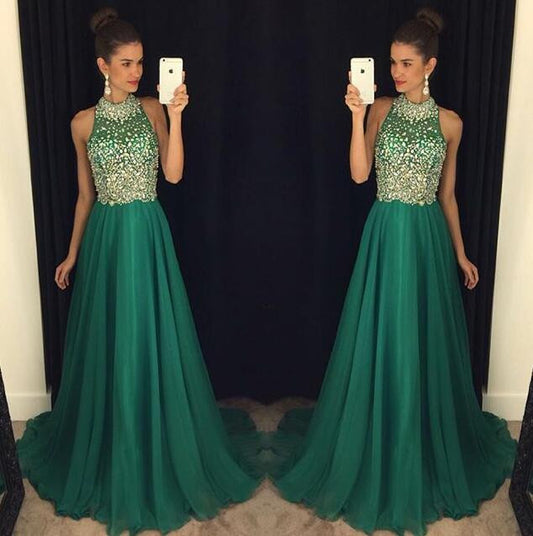 green prom Dress,charming Prom Dresses,Evening Dress,long prom dress,new prom dress,BD1654