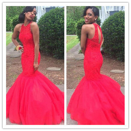 red prom Dress,mermaid Prom Dresses,long prom dress,party dress,BD1662