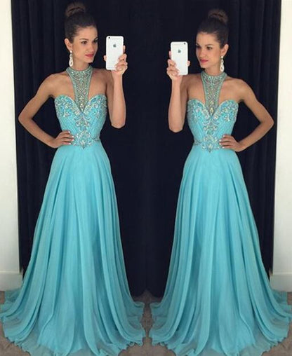 blue prom Dress,charming Prom Dresses,Evening Dress,long prom dress,Party dress,BD1652