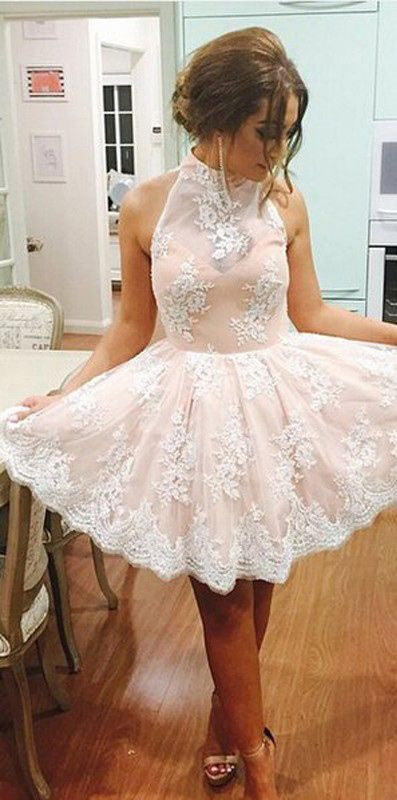 short homecoming dress,lace Prom Dress,cute prom dress,party dress for teens,new graduation dress,BD2709