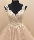Custom Made Tulle Lace Long Prom Gown, Lace Prom Dresses,PD4558943